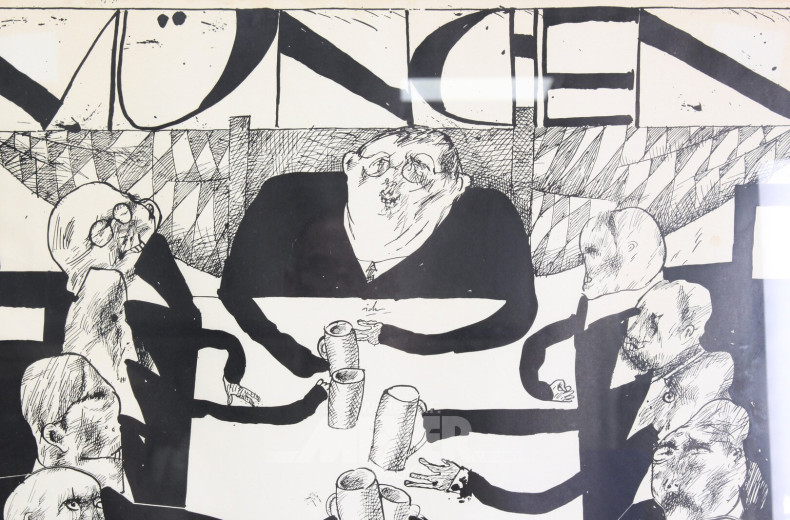 Ausstellungsplakat 'Horst Janssen in der Galerie Wolfgang Ketterer, Villa Stuck'