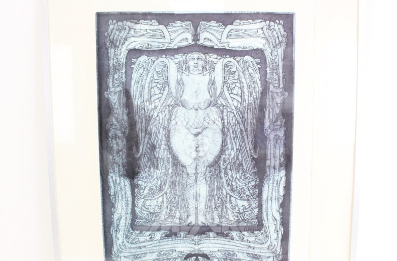 Farblithografie "Weiblicher Engel"