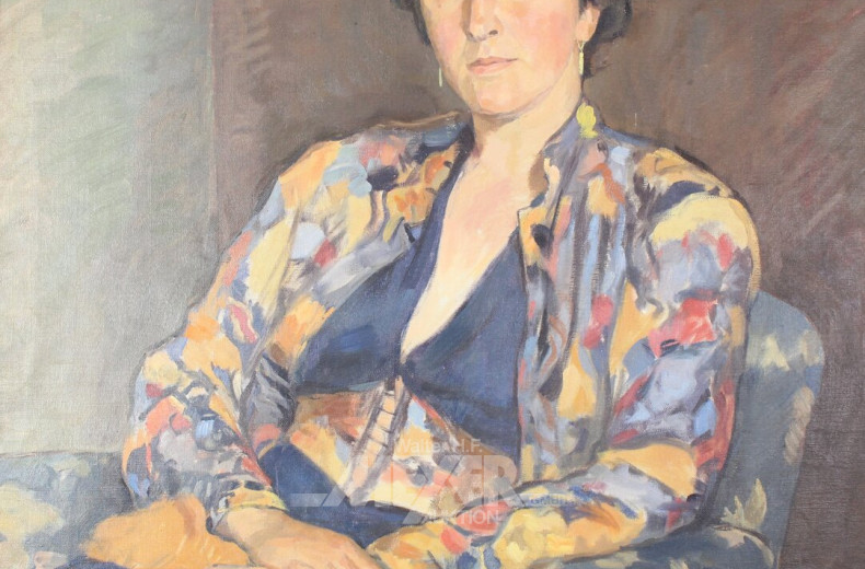 Portrait einer sitzenden Dame