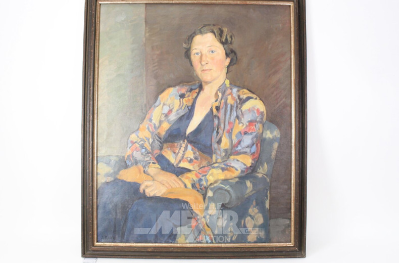 Portrait einer sitzenden Dame