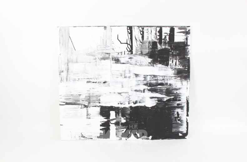 3 Abstrakte Kompositionen in Schwarz und Weiß