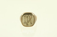 Herrenring mit Monogramm 'DK'
