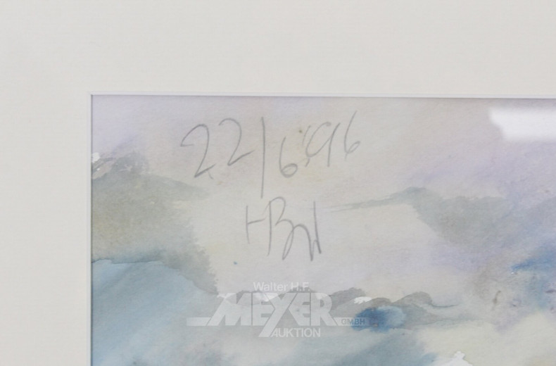 Aquarell 'Norddeutsche Landschaft'