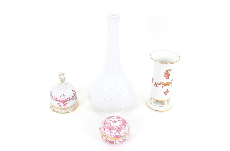 4 Porzellanteile, div. Dekore, best. aus: