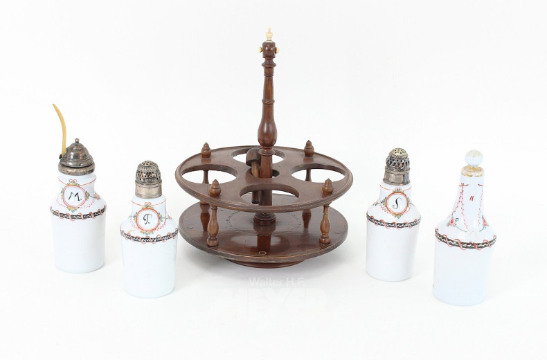 Gewürzmenage, 4-tlg., vermtl. Böhmen, ca. 19. Jh.