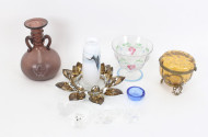 Posten Glasgefäße und Dekorationen