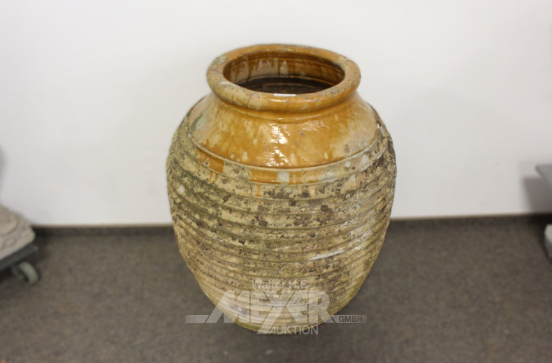 gr. antikes Steingut-Olivengefäß, 19. Jh.