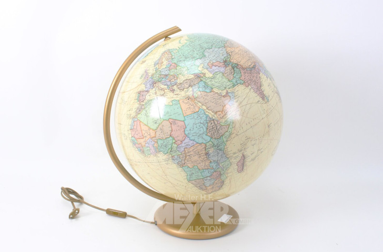 elektrifizierter Globus vom Columbus Verlag