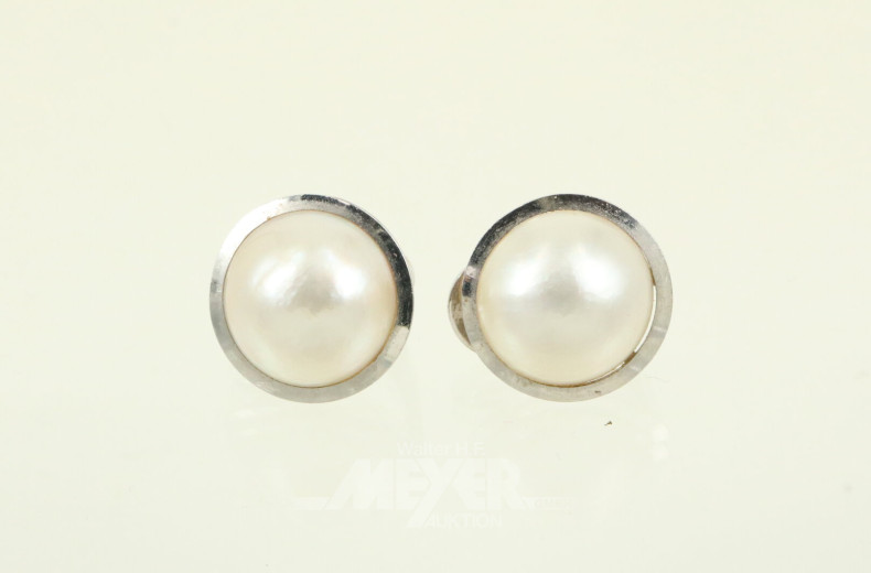 Paar Ohrclips mit Perle