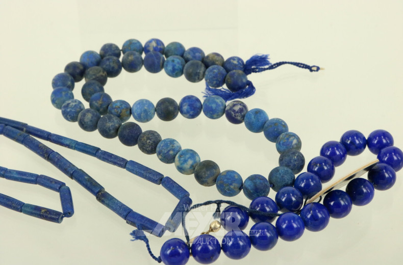 3 Stränge mit Lapislazuli-Perlen in div. Ausführung