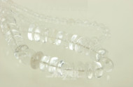 2 Perlenstränge aus Bergkristall
