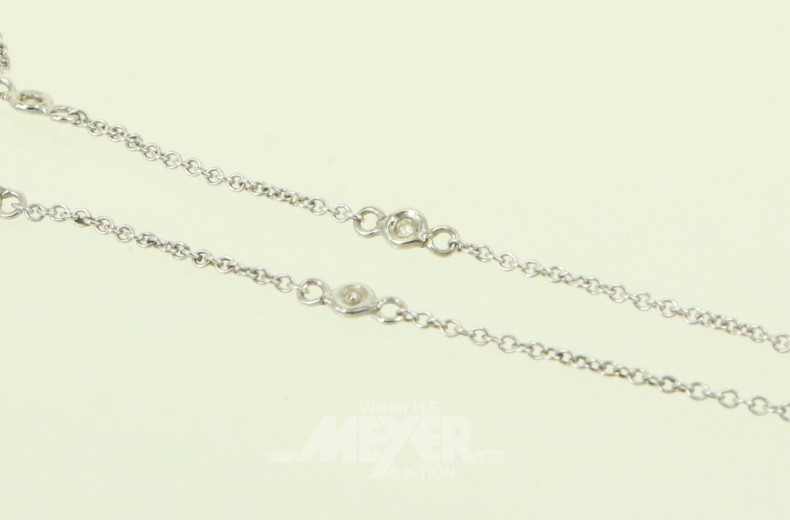 Kette mit 6 kl. Brillanten