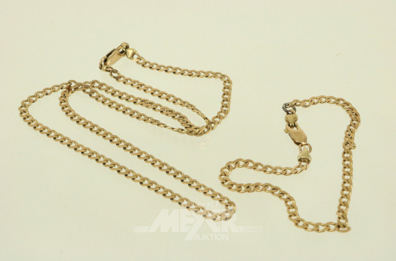 Schmuckset, 2 tlg., best. aus: Armband und Kette