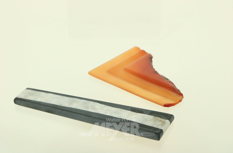 Konvolut Edelstein-Anhänger und -Dekorationen, best. aus: