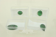 4 Burma Jade-Cabochons