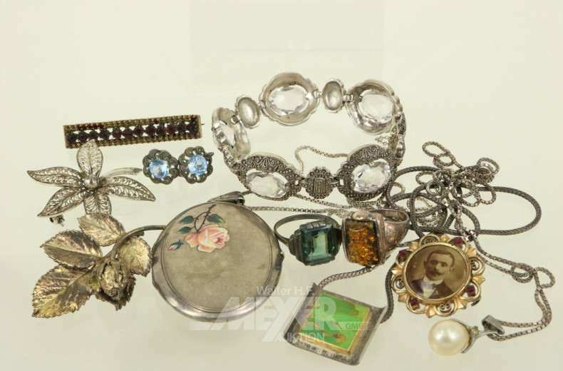 Posten Silber- und Modeschmuck