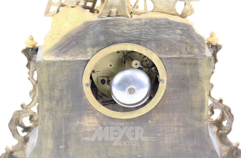 Kaminuhr / Pendule, vergoldet