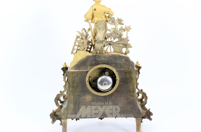 Kaminuhr / Pendule, vergoldet