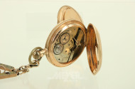 Antike Sprungdeckel-Taschenuhr um 1876 mit aufwendig gearbeiteter Chatelaine