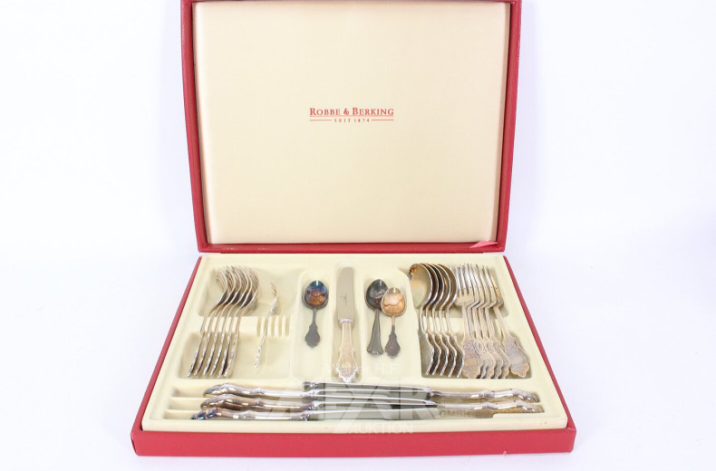 Umfangreiches Speisebesteck 'Friesenbesteck' in Hartglanz-Versilberung