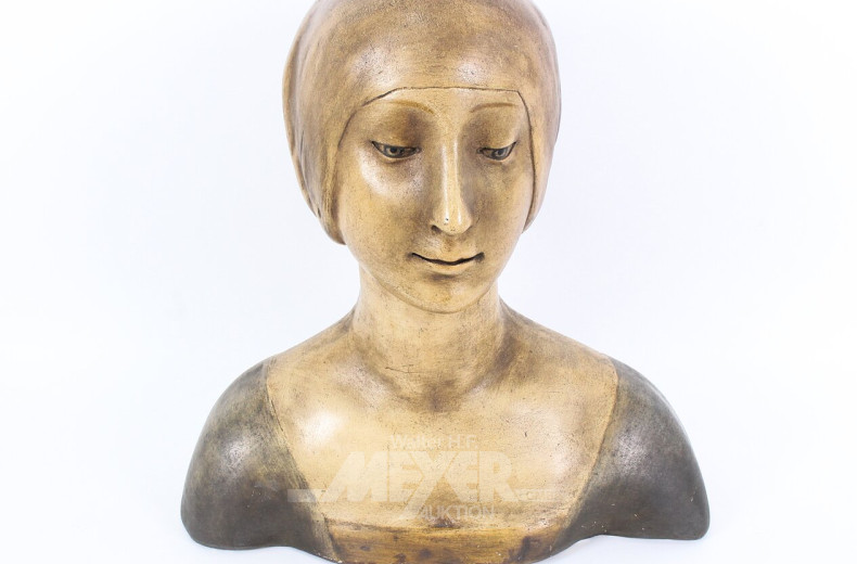 Büste einer Dame im Art Déco-Stil