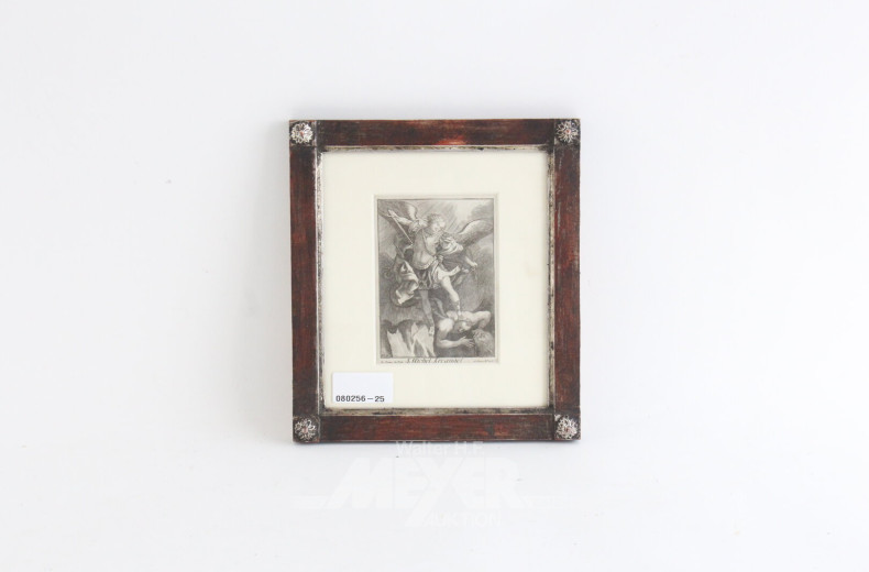 Kupferstich 'Erzengel Michael' 17./18. Jh.