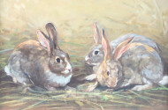 Gemälde "Hasen"