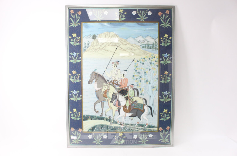 Gemälde "Ausritt mit Wächtern"