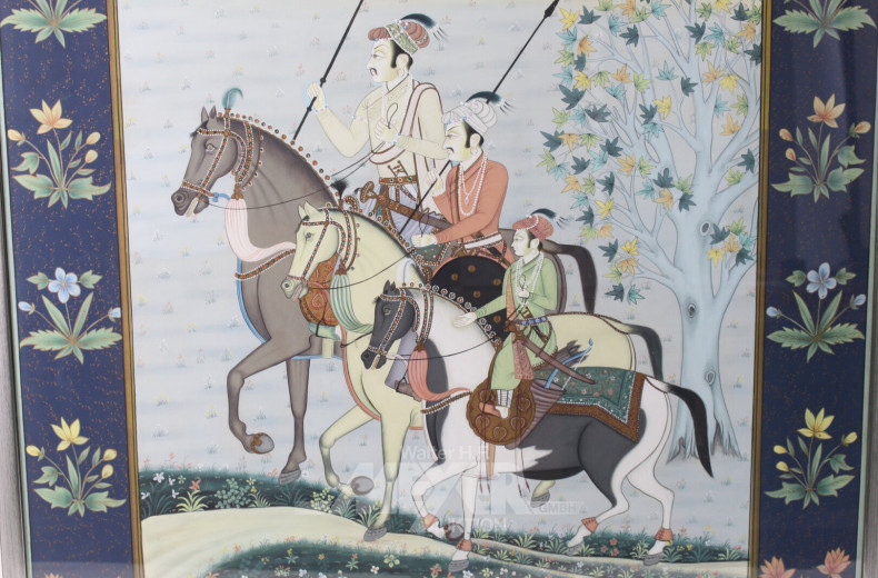 Gemälde "Ausritt mit Wächtern"