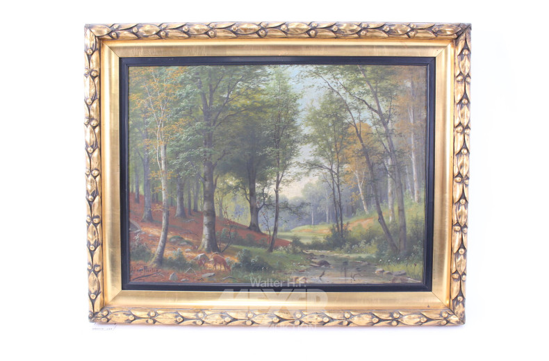 Gemälde "Rehe im lichten Wald"