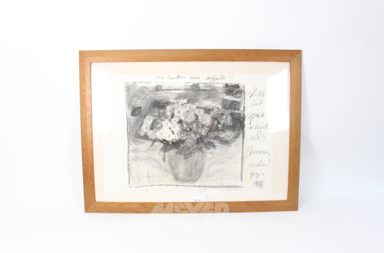 Blumenstillleben 'Nichts ist spannender als Blumenmalen!'