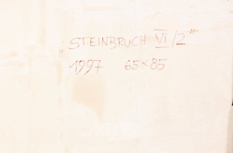 2 Gemälde 'Steinbruch' und 'Frauenakt'