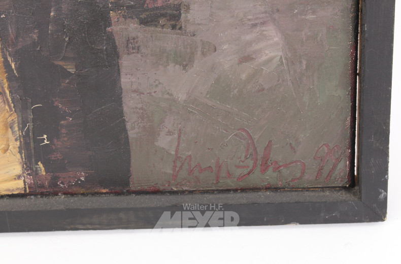 2 Gemälde 'Steinbruch' und 'Frauenakt'