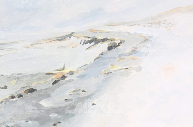3 Mischtechniken "Winterliche Küste"