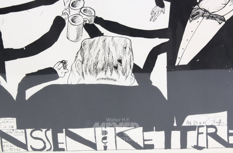 Ausstellungsplakat 'Horst Janssen in der Galerie Wolfgang Ketterer, Villa Stuck'