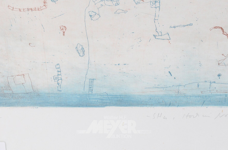 Farblithografie "Hoch im Norden"