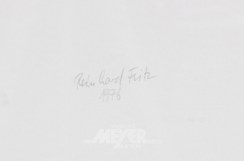 2 großformatige Aquarelle