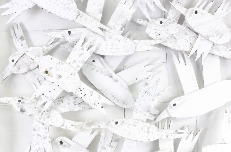 Zweiteilige 3D-Collage im Zeichenstil 'Sch(ä)iffchen Zählen für zum Einschlafen' und 'Möwen gehen auch'