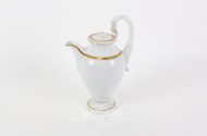 Empire Kaffeekanne mit Schwanenhalshenkel und Vergoldung