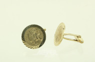 Paar Manschettenknöpfe mit Monogramm 'MR'