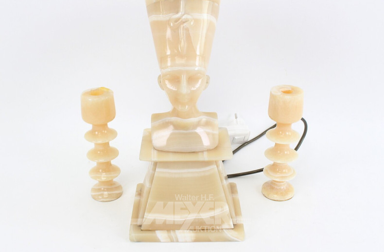 Set Tischdekoration 'Nofretete' aus Onyx