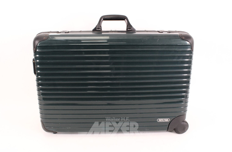 Hartschalenkoffer, british racing green, Kunststoff