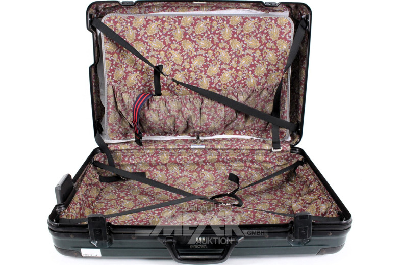 Hartschalenkoffer, british racing green, Kunststoff