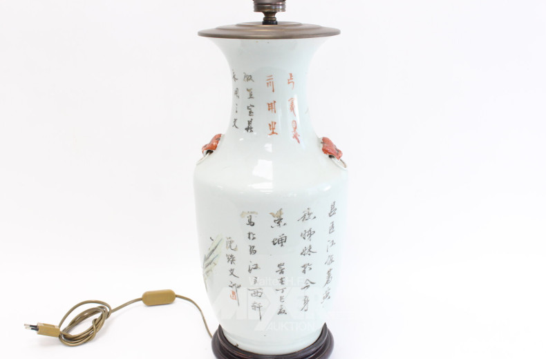 chin. Lampenpaar, versch. Motive