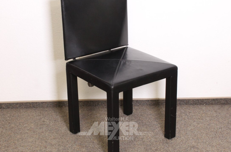 4 Leder Stühle Arcadia von Paolo Piva