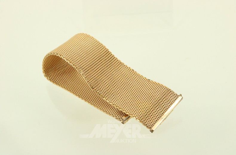 Breites Armband, vergoldet