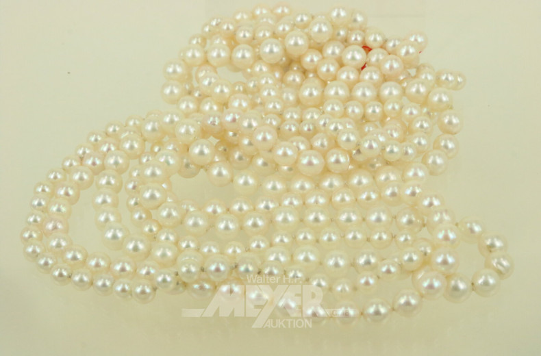 3 Lange Akoya-Perlenketten