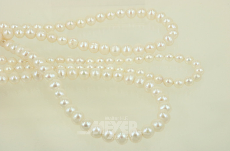 2 Lange Süßwasserperlenketten