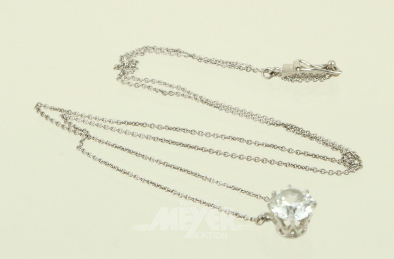 Feine Kette mit Diamantimitation