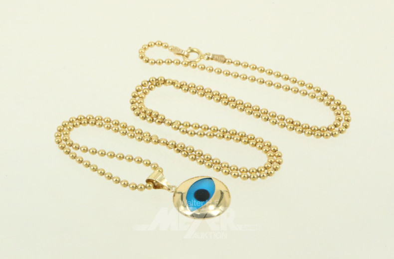 Halskette mit Anhänger "Auge"